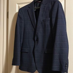 Tommy Hilfiger Navy Plaid Blazer 38s